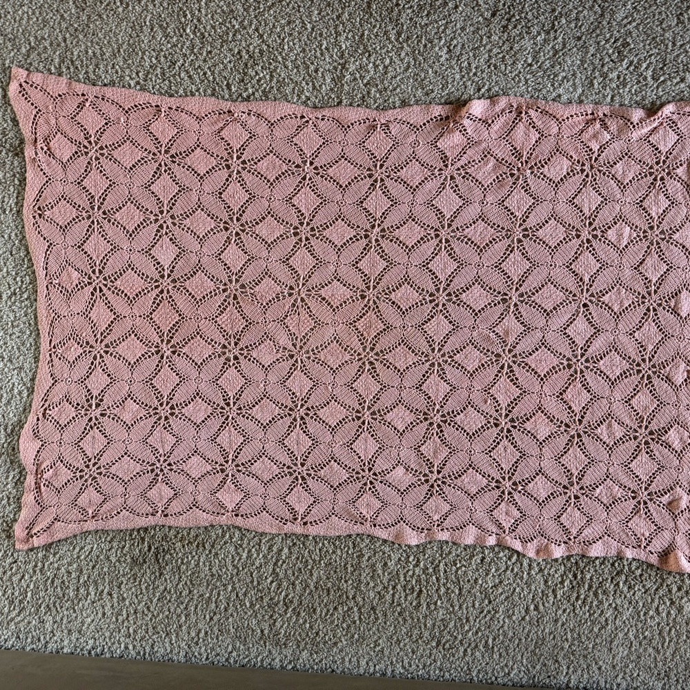 Vintage crocheted tablecloth